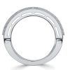 Vintage Ruby and Sapphire Wedding Band, 3.40 CT. TW. in Sterling Silver