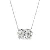 Golden Oval Cut Pendant Necklace - 18K Gold Plated Sterling Silver