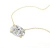 Golden Oval Cut Pendant Necklace - 18K Gold Plated Sterling Silver