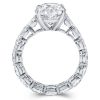 Oval Eternity Bridal Set in Sterling Silver with Created White Sapphire Accents