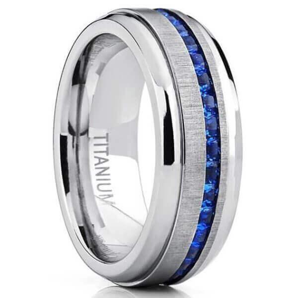 Affordable Silver-Plated Wedding Band for Men - 8MM Comfort Fit