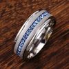 Affordable Silver-Plated Wedding Band for Men - 8MM Comfort Fit