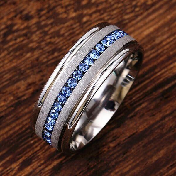 Affordable Silver-Plated Wedding Band for Men - 8MM Comfort Fit