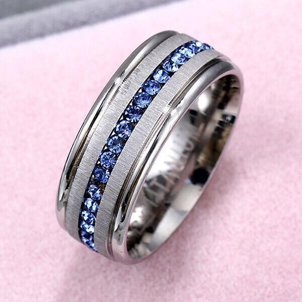 Affordable Silver-Plated Wedding Band for Men - 8MM Comfort Fit