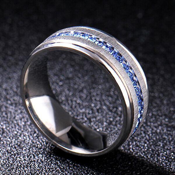 Affordable Silver-Plated Wedding Band for Men - 8MM Comfort Fit