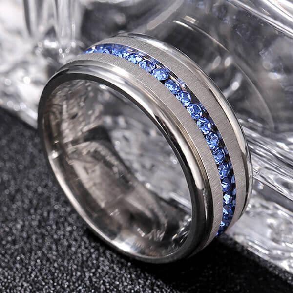 Affordable Silver-Plated Wedding Band for Men - 8MM Comfort Fit