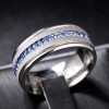 Affordable Silver-Plated Wedding Band for Men - 8MM Comfort Fit