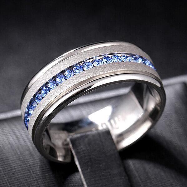 Affordable Silver-Plated Wedding Band for Men - 8MM Comfort Fit