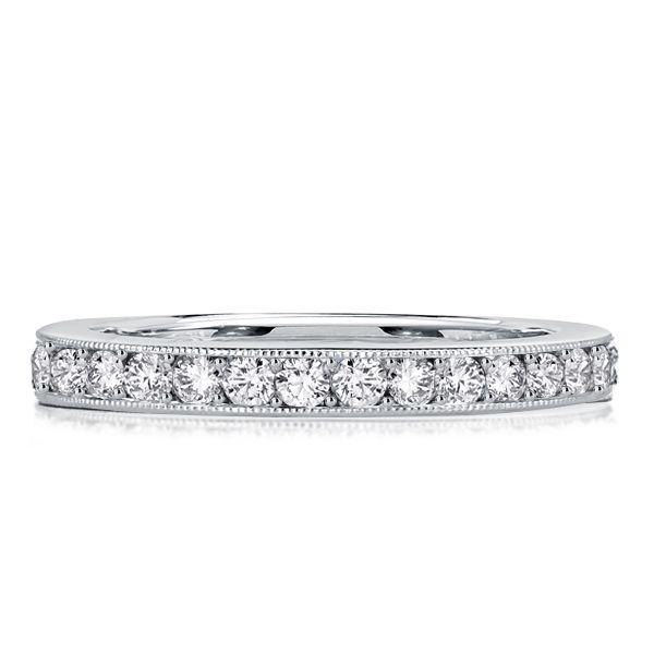 Eternity Channel Set Wedding Band - 0.93 CT TW Sterling Silver