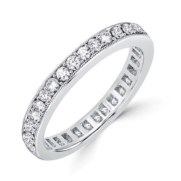 Eternity Channel Set Wedding Band - 0.93 CT TW Sterling Silver