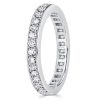 Eternity Channel Set Wedding Band - 0.93 CT TW Sterling Silver