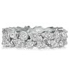 2.75 CT. TW. Multi Cut Eternity Wedding Band in Sterling Silver - Posey Style Stacking Ring