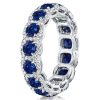 Halo Round Cubic Zirconia Wedding Band in Sterling Silver (3.00 CT. TW.)