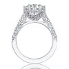 Halo Milgrain Bridal Set - Sterling Silver & Created White Sapphire