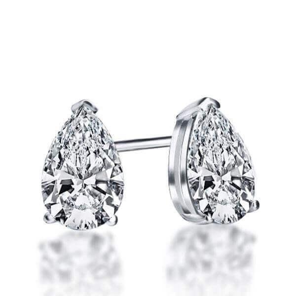 Halo Bridal Necklace Set - 925 Sterling Silver, Rhodium Plated