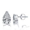 Halo Bridal Necklace Set - 925 Sterling Silver, Rhodium Plated