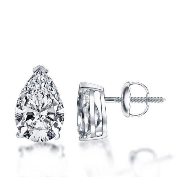 Halo Bridal Necklace Set - 925 Sterling Silver, Rhodium Plated