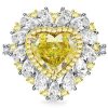 Sterling Silver 2.0 CT Simulated Diamond Engagement Ring - Unique Designer Style