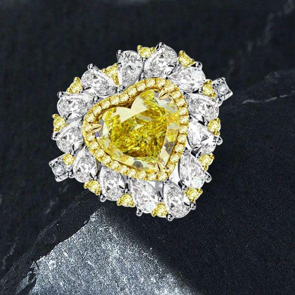 Sterling Silver 2.0 CT Simulated Diamond Engagement Ring - Unique Designer Style