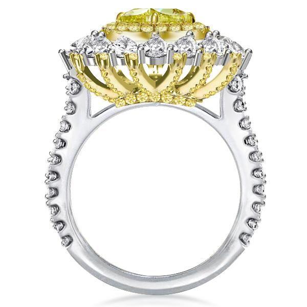 Sterling Silver 2.0 CT Simulated Diamond Engagement Ring - Unique Designer Style