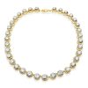 Eternity Halo Tennis Necklace - 925 Sterling Silver - Available in Multiple Lengths & Finishes