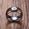Men's Tungsten Carbide Solitaire Ring - Blue Plated, 8mm Band