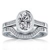 Sterling Silver Matching Wedding Band Set - 2.68 CT. TW. Cubic Zirconia