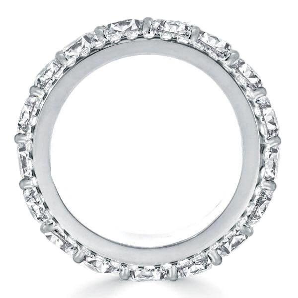 Cushion Cut Sterling Silver Eternity Band - 8.75 CT. TW.