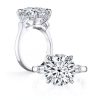 Emerald Cut Three Stone Ring - 925 Sterling Silver