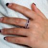 Sterling Silver Eternity Wedding Band for Her - Anniversary Ring