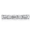 Sterling Silver Baguette Eternity Wedding Band for Women