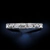 Sterling Silver Baguette Eternity Wedding Band for Women