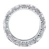 Sterling Silver Baguette Eternity Wedding Band for Women