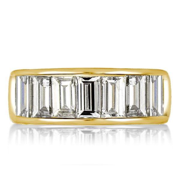 4.20 CT. TW. Channel Set Wedding Band in 18K Gold Plated Sterling Silver