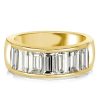 4.20 CT. TW. Channel Set Wedding Band in 18K Gold Plated Sterling Silver