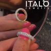Eternity Created White Sapphire Wedding Band - Sterling Silver