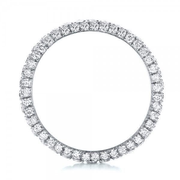 Eternity Created White Sapphire Wedding Band - Sterling Silver