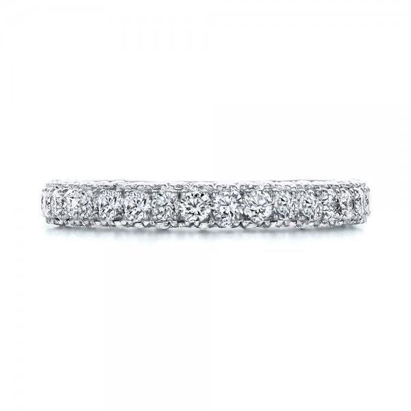 Eternity Created White Sapphire Wedding Band - Sterling Silver