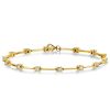 Sterling Silver Round Cut Cubic Zirconia Infinity Bracelet - Available in Multiple Finishes