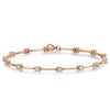 Sterling Silver Round Cut Cubic Zirconia Infinity Bracelet - Available in Multiple Finishes
