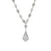 Sterling Silver Marquise Cut CZ Necklace - 18 Inch