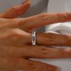 Sterling Silver Ruby and Sapphire Eternity Wedding Band Ring, 1.36 CT. TW.