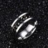 Spinning Chain Titanium Steel Wedding Band for Men - Cool & Durable