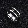 Spinning Chain Titanium Steel Wedding Band for Men - Cool & Durable