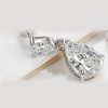Pear-Shaped Created White Sapphire Drop Earrings in Sterling Silver