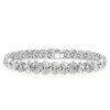 Oval Tennis Bracelet - 925 Sterling Silver, 15 Carat Total Weight CZ