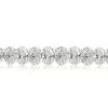 Oval Tennis Bracelet - 925 Sterling Silver, 15 Carat Total Weight CZ