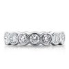 Sterling Silver Stacked Eternity Wedding Band - 17.25 CT. TW. Simulated Diamonds
