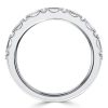 Baguette Cut Pave Stackable Wedding Band in Sterling Silver (0.40 CTW)