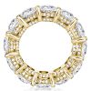 Golden Eternity Band - 18K Gold Plated Sterling Silver Wedding Ring (7.95 ctw)